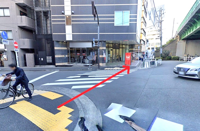 ナユタスのボイトレ水道橋校までの徒歩経路
