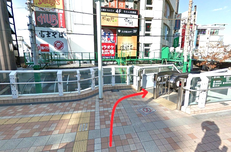 ナユタスのボイトレ北千住校までの徒歩経路